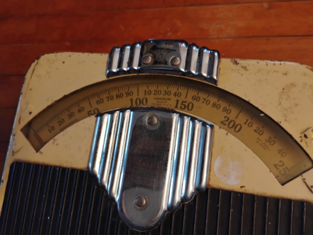 Vtg Hanson Personal Bathroom Floor Scale