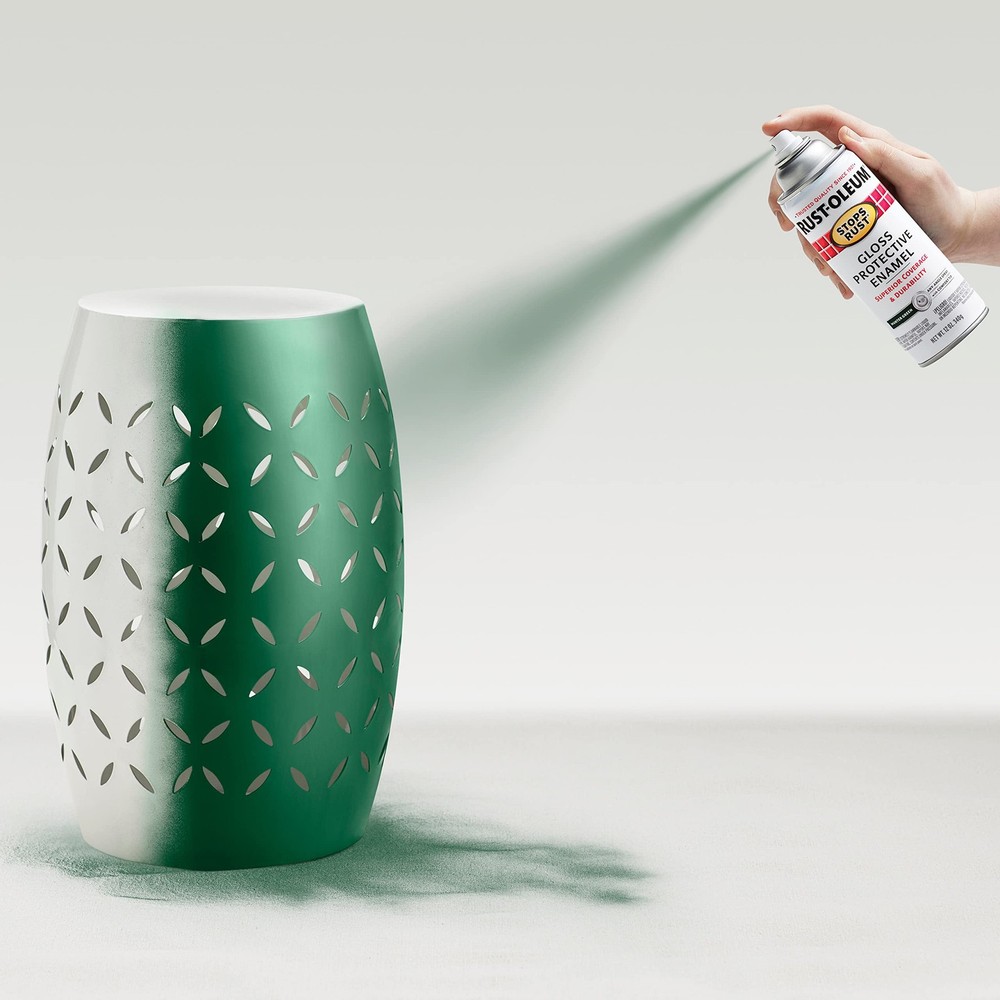 RustOleum Gloss Protective Enamel Stops Rust Spray Paint, Gloss Hunter Green