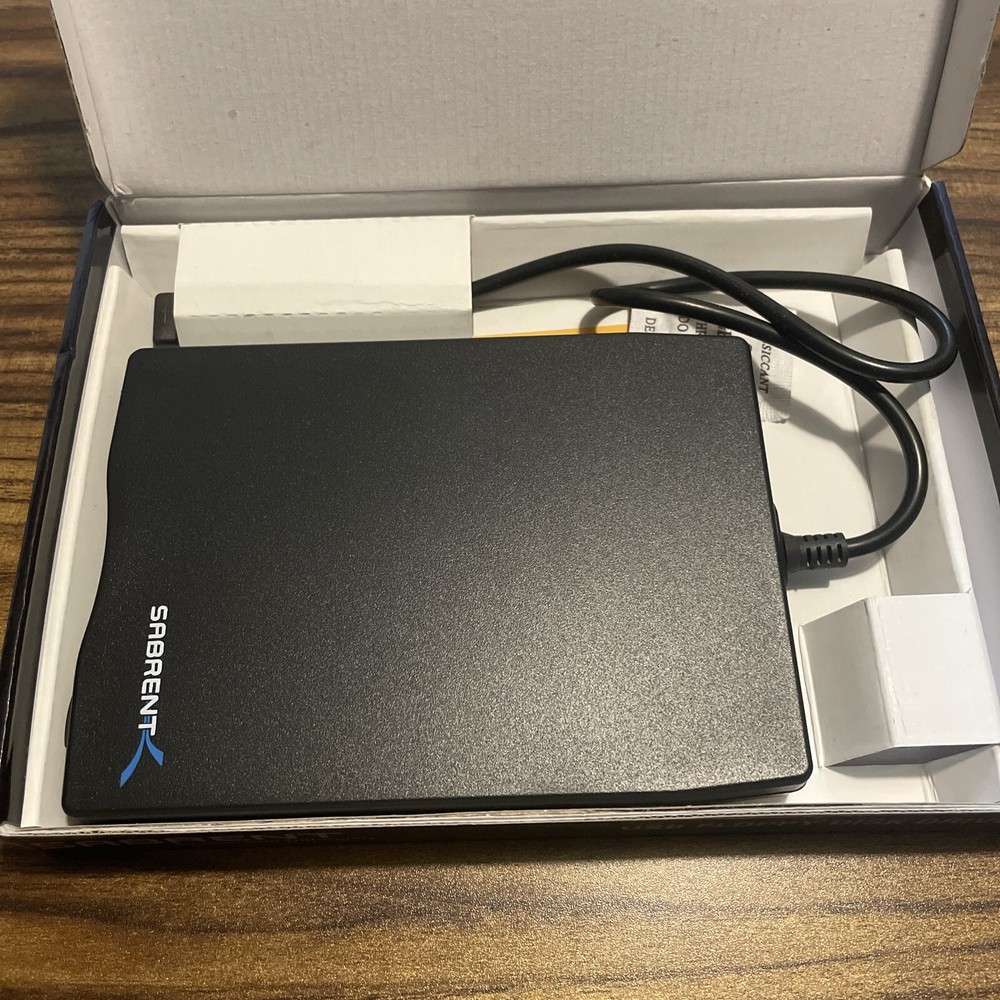 Open Box Sabrent USB Floppy Disk Drive Windows Mac