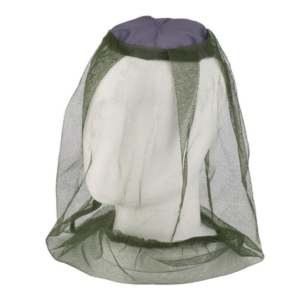 1/3Pack Mosquito Head Face Net Hat Sun Bee Insect Bug Protection Hidden Mesh Cap