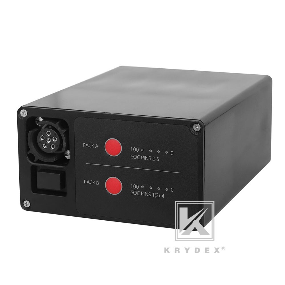 KRYDEX FCS Military BB2590 Rechargeable Li-ion Battery Case 2x16.8V Output Black