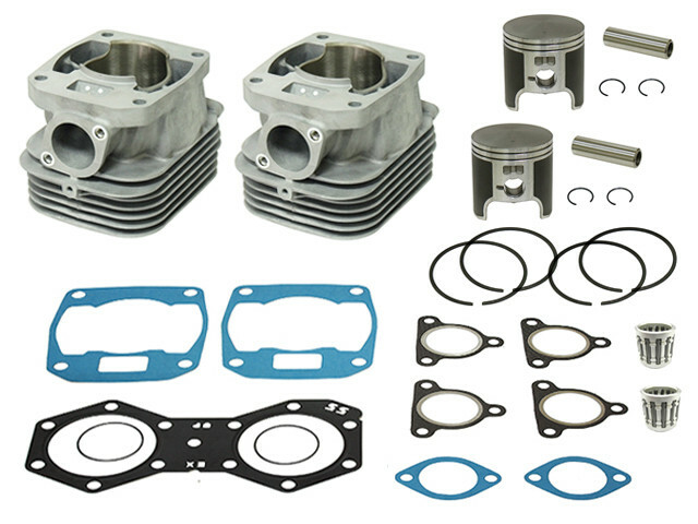 Complete Top End Kit for Polaris 550 Fan (cylinders, pistons, gaskets, bearings)