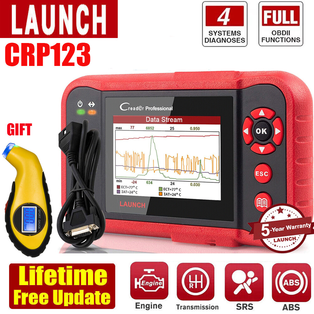 LAUNCH CRP123 OBD2 Scanner Code Reader ABS SRS AT Engine Diagnostic Scan Tool