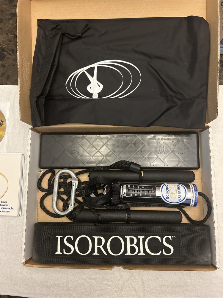 Vintage Isorobic Exerciser Complete Set DVD Footplate & Original Box