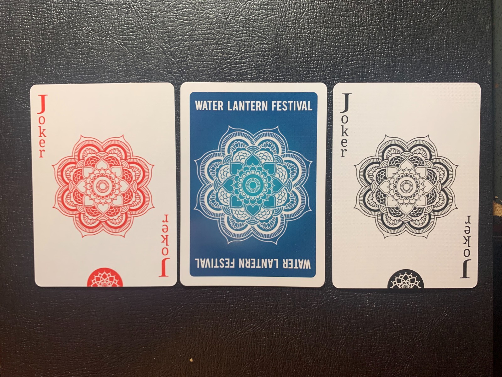 JOKERS    swap playing cards   WATER LANTERN FESTIVAL   Lot of 2