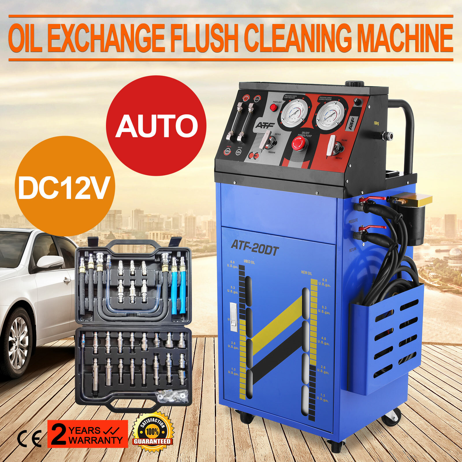 VEVOR 12V Auto Transmission Fluid Oil Exchanger Flush Cleaning Cleaner Machine