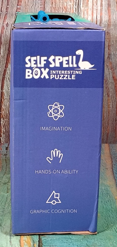 Dinosaur Self Spell Box Interesting Puzzle - NEW - Missing Handle See Pics