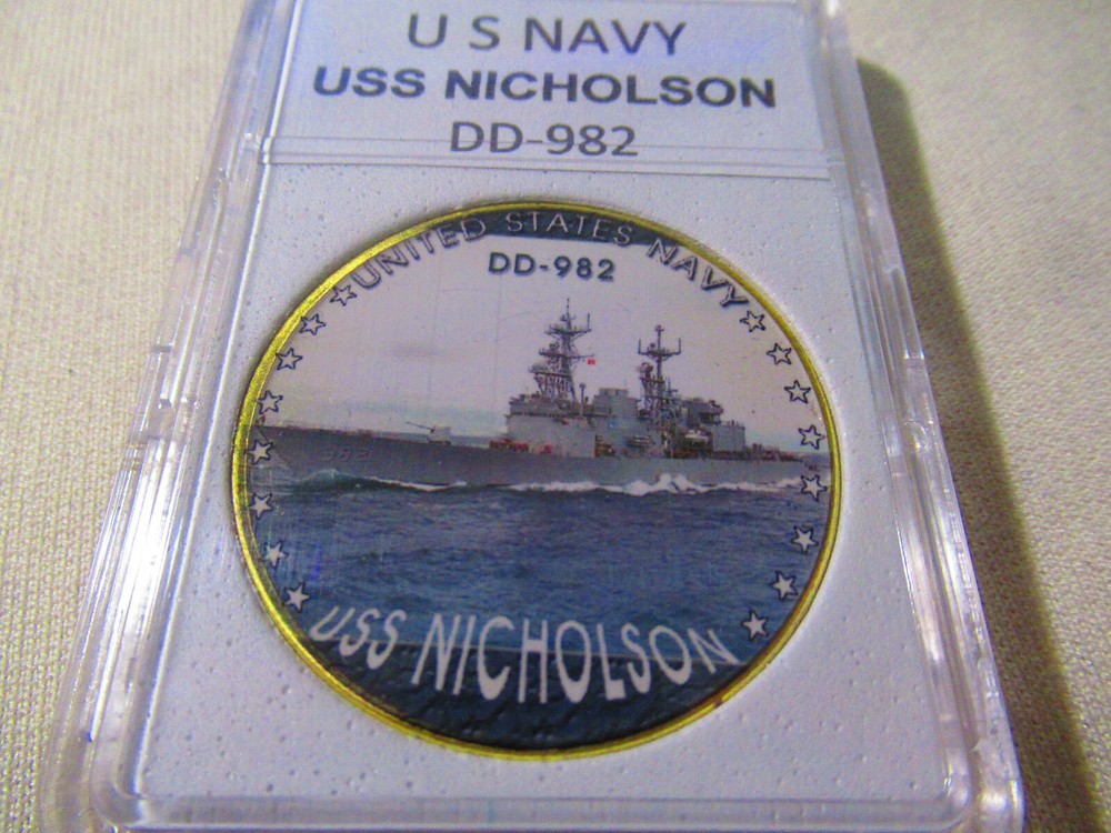 US NAVY - USS NICHOLSON (DD-982) Challenge Coin