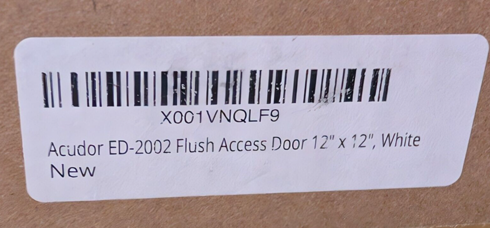 Acudor, Model ED-2002, Metal, Flush Access, Wall Access Door 12" x 12", White