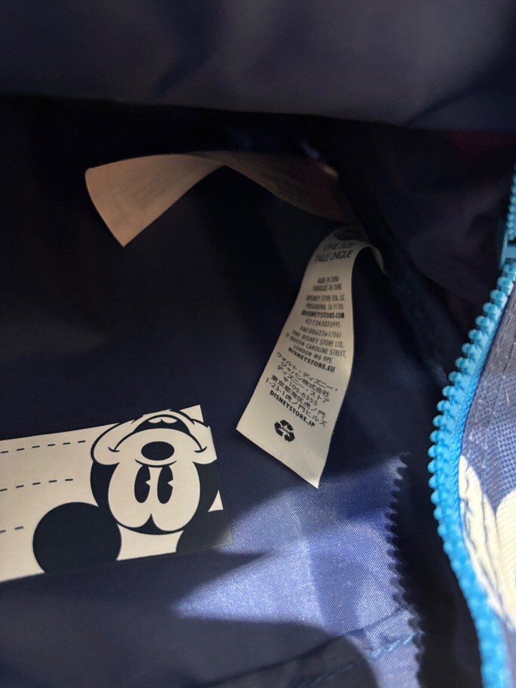 Disney Mickey Mouse Child Toddler Carry On Wheels Rolling Backpack Big patch