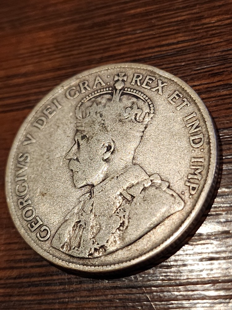 1918 Canada 50 Cents Silver Coin