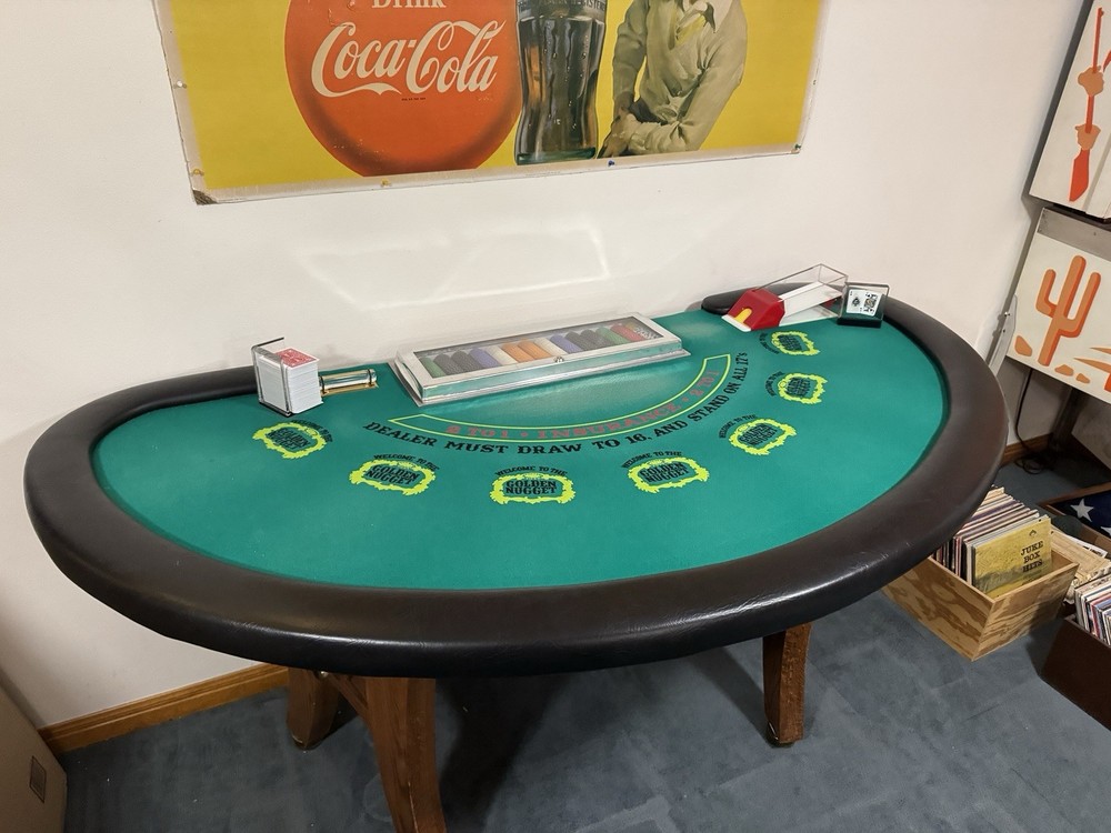 Custom Vegas Blackjack Table With 7 Chairs