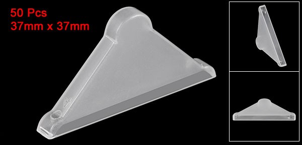 50Pcs 37x4mm PP Corner Protector Triangle