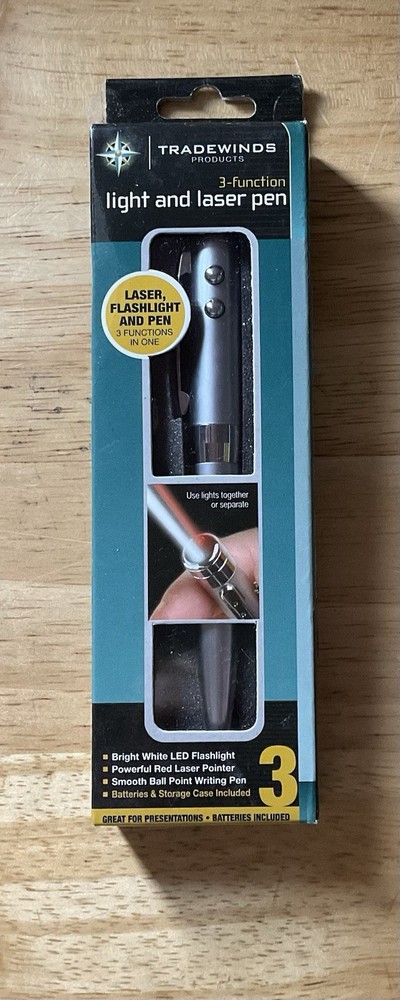 LED Light and Laser Pen 3 Function Combo