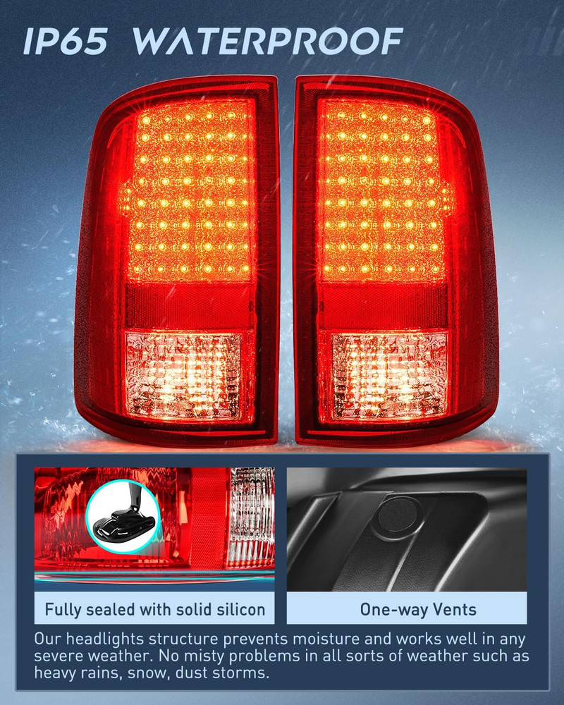Taillight Assembly Compatible with 2009 2010 2011 2012 2013 2014 2015 2016 2017