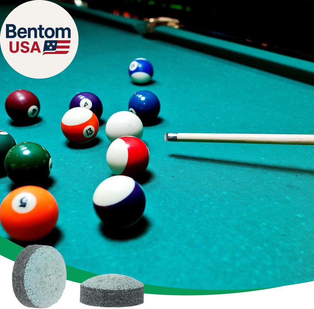 Billiard Pool Cue Tips Pool Stick Replacement Tips with Storage Box for Pool Cue