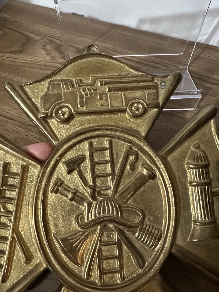 Brass Fireman’s Logo, Hangable