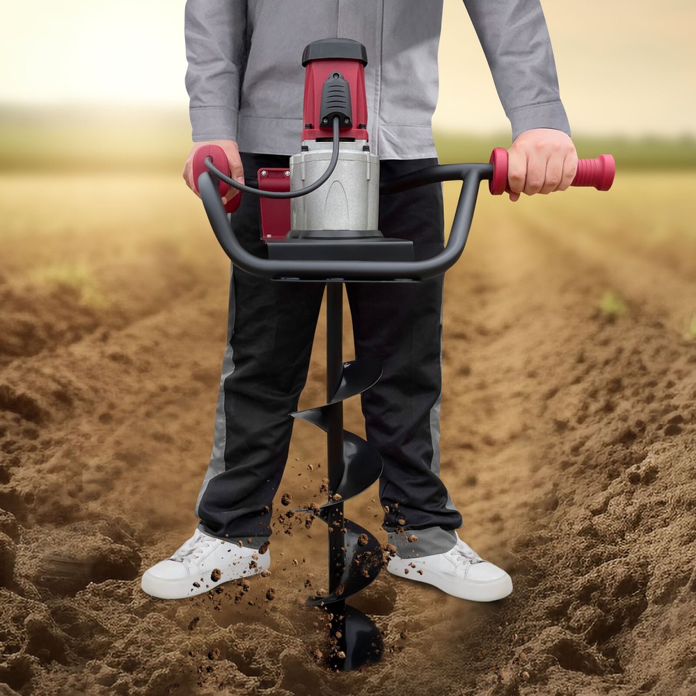 Electric Auger Digging Drill 1500W Electric Post-Hole Digger Post Hole Digger