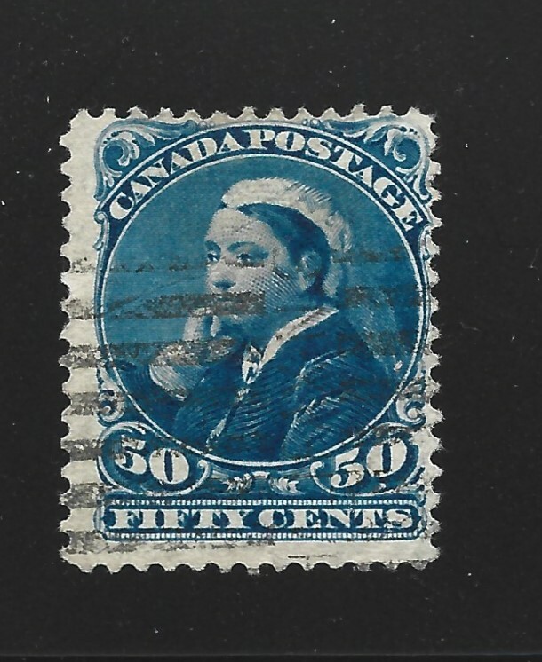 Canada Scott 47 used 50-cent Victoria