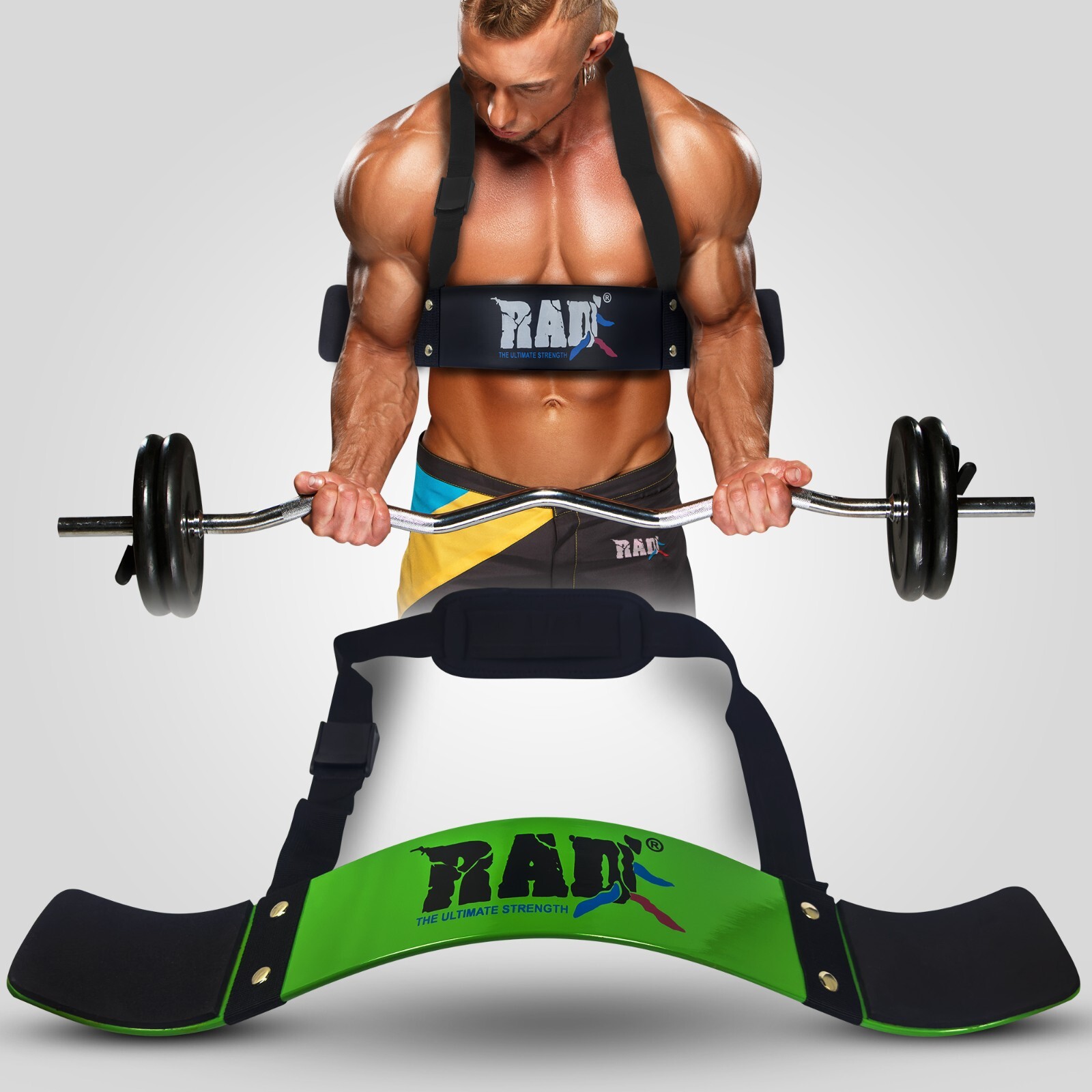Arm Blaster Biceps Weightlifting Arm Curler Bomber Biceps Triceps Curl Tool RAD