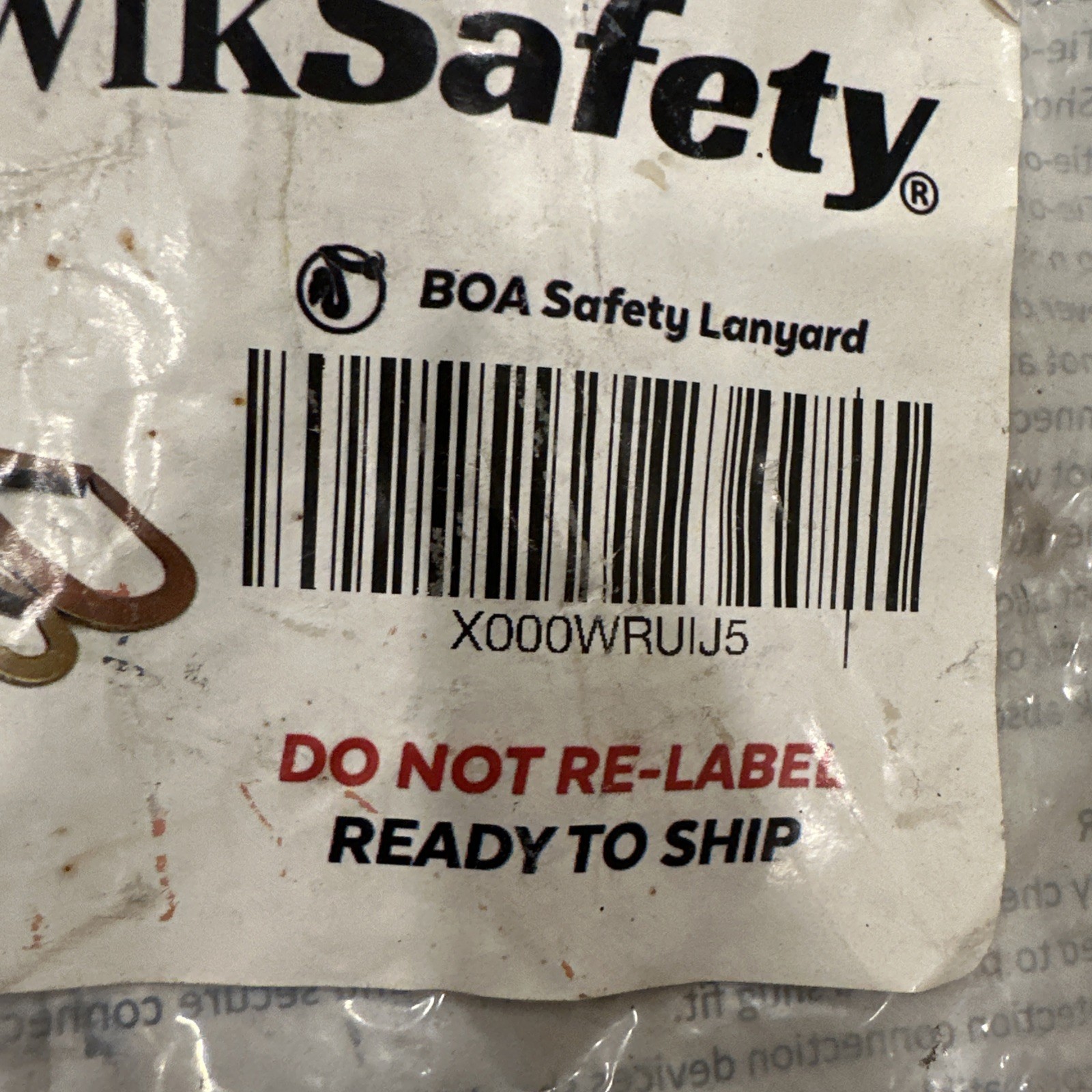 KwikSafety BOA 6' External Shock Absorber Safety Lanyard