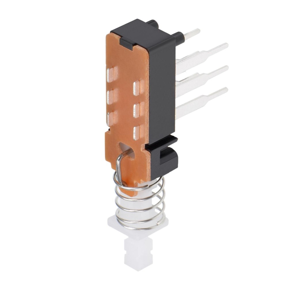 Push Button Switch DPDT 6 Pin 1 Position Self-Locking Black 5pcs