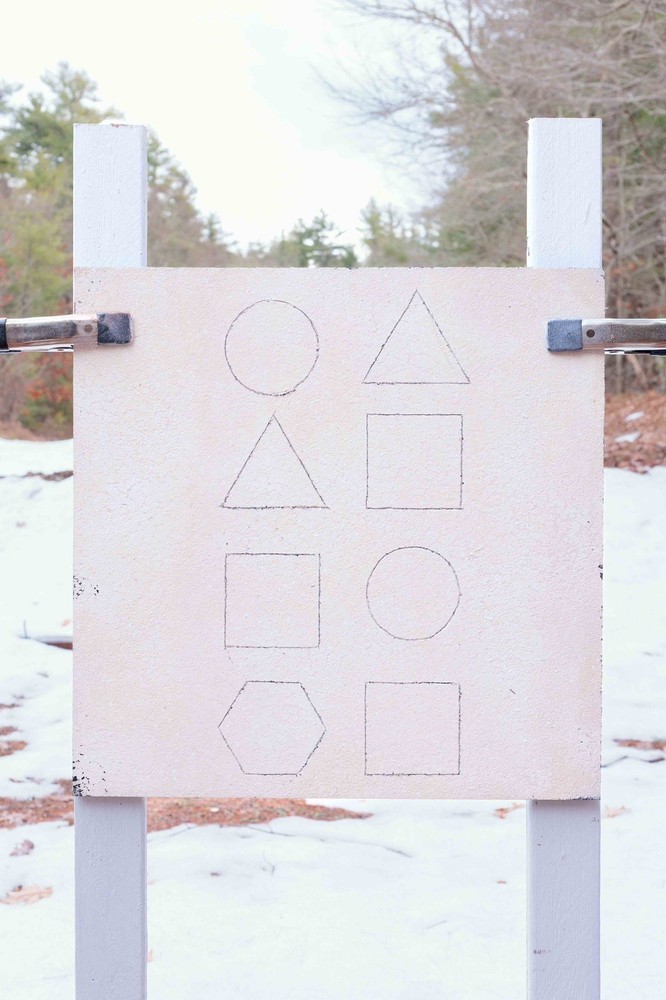 Self Healing Targets -Square White Reusable Rubber