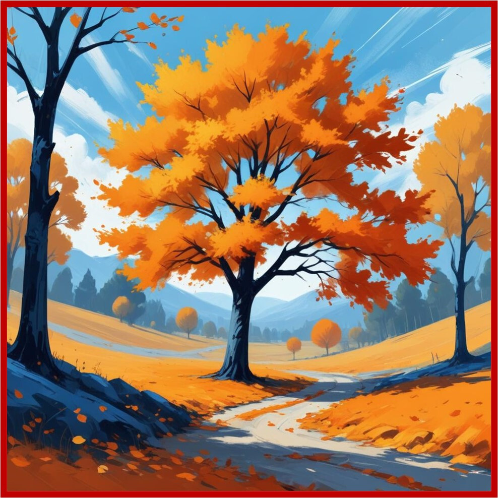 30 Custom Autumn Tree Special Personalized Address Labels