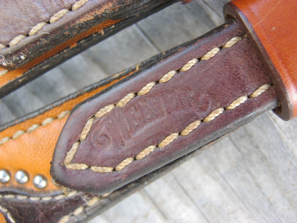 Weaver Leather Two Tone Spot One Ear Headstall 28552