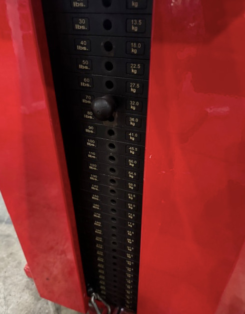 Power Lift | Wall Mounted Lat Pulldown/ Low Row Tower w/ 300lbs Weight Stack
