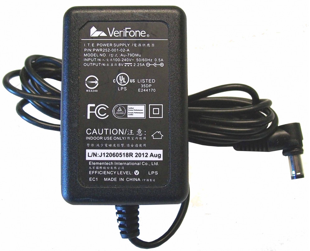 OEM ~ Verifone Vx 520 Contactless Power Pack/ Supply