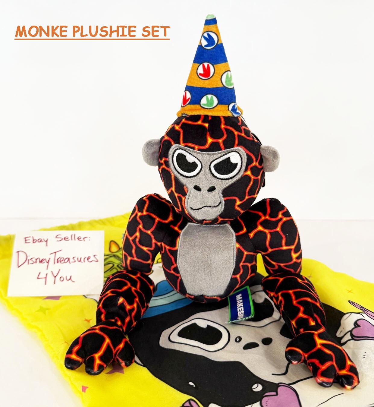 Official Makeship Gorilla Tag Monke Birthday Plush Meta Code Keychain Axiom Rare