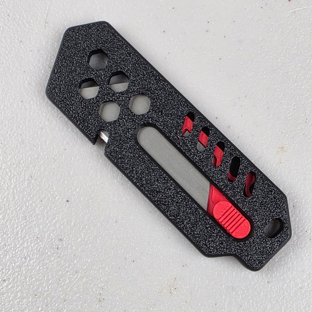 Compact Retractable Utility Knife Box Cutter Razor 3D Printed - EDC (4 Pack)