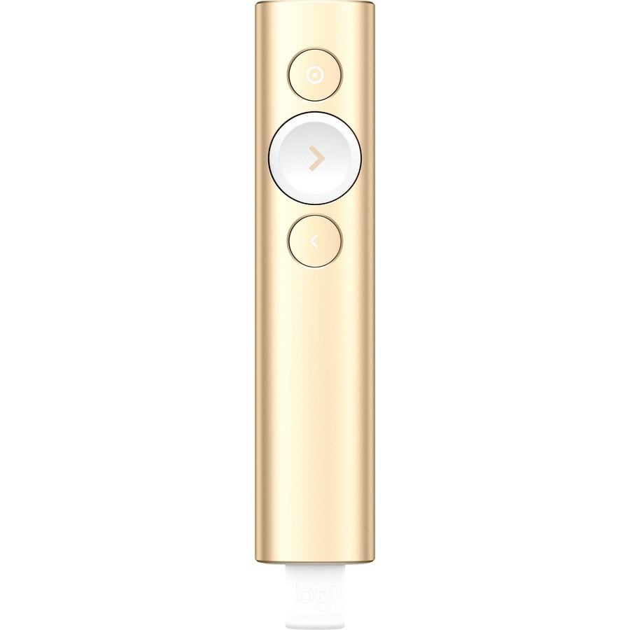 Logitech Spotlight Presentation Remote Gold Laser Bluetooth 30m