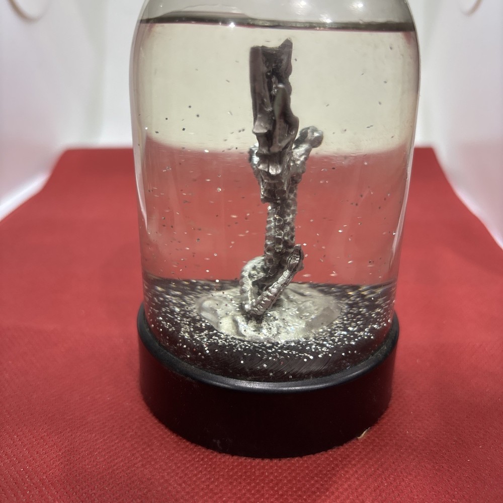 Pewter Dragon Snow Globe