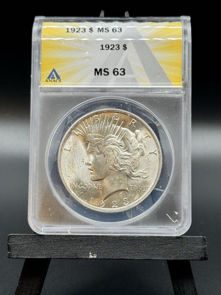 1923-P Peace Dollar ANACS 63