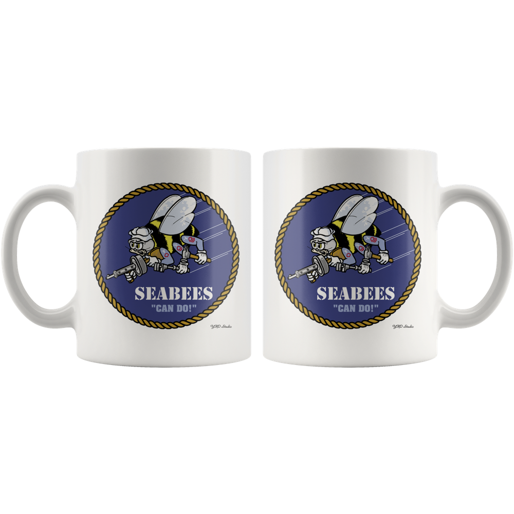 US Navy SEABEES Can Do 11oz Coffee Mug