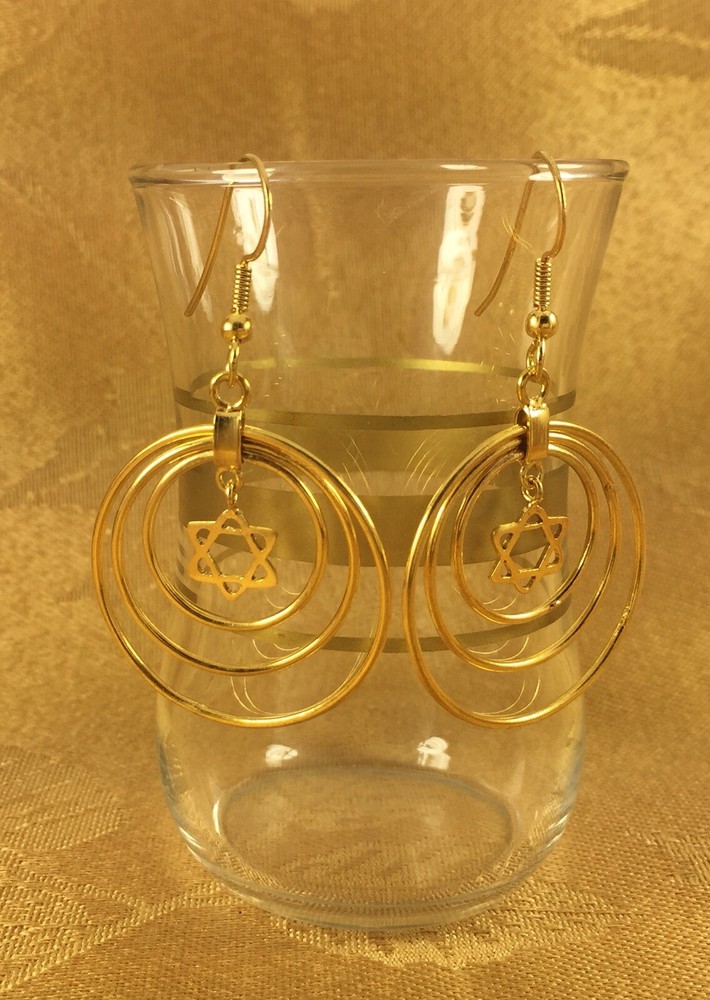 Gold Plated Earrings Handmade