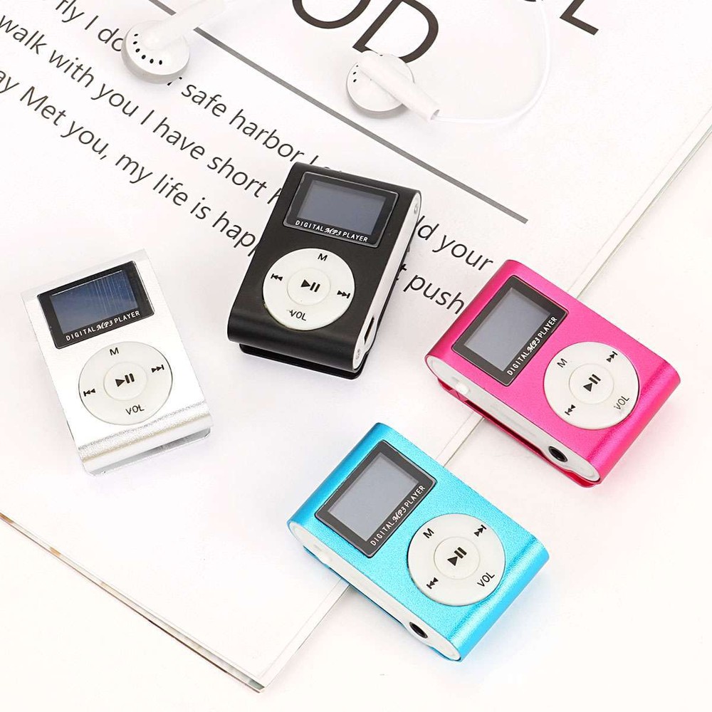 Mini USB Portable Clip MP3 Player LCD Screen Support 32GB Micro SD TF Card