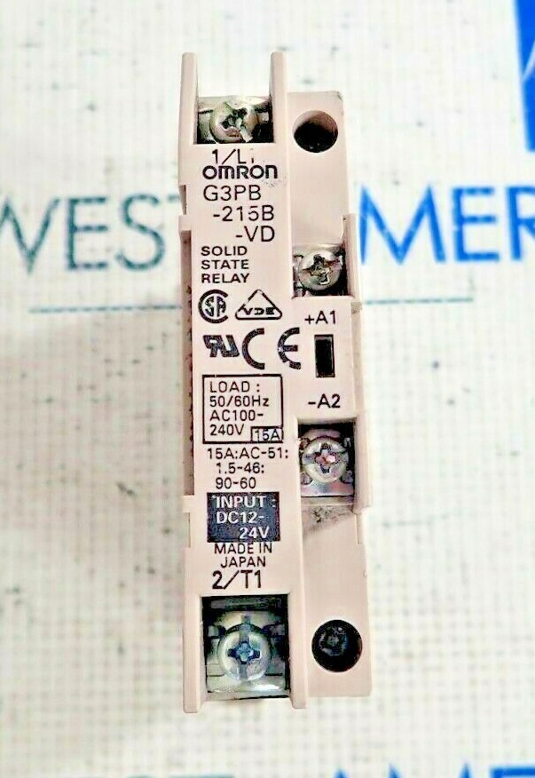 OMRON G3PB-215B-VD   SOLID STATE RELAY INPUT 12- 24V