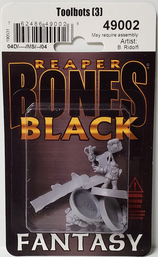 TOOLBOTS Reaper Miniatures Bones Black REM49002
