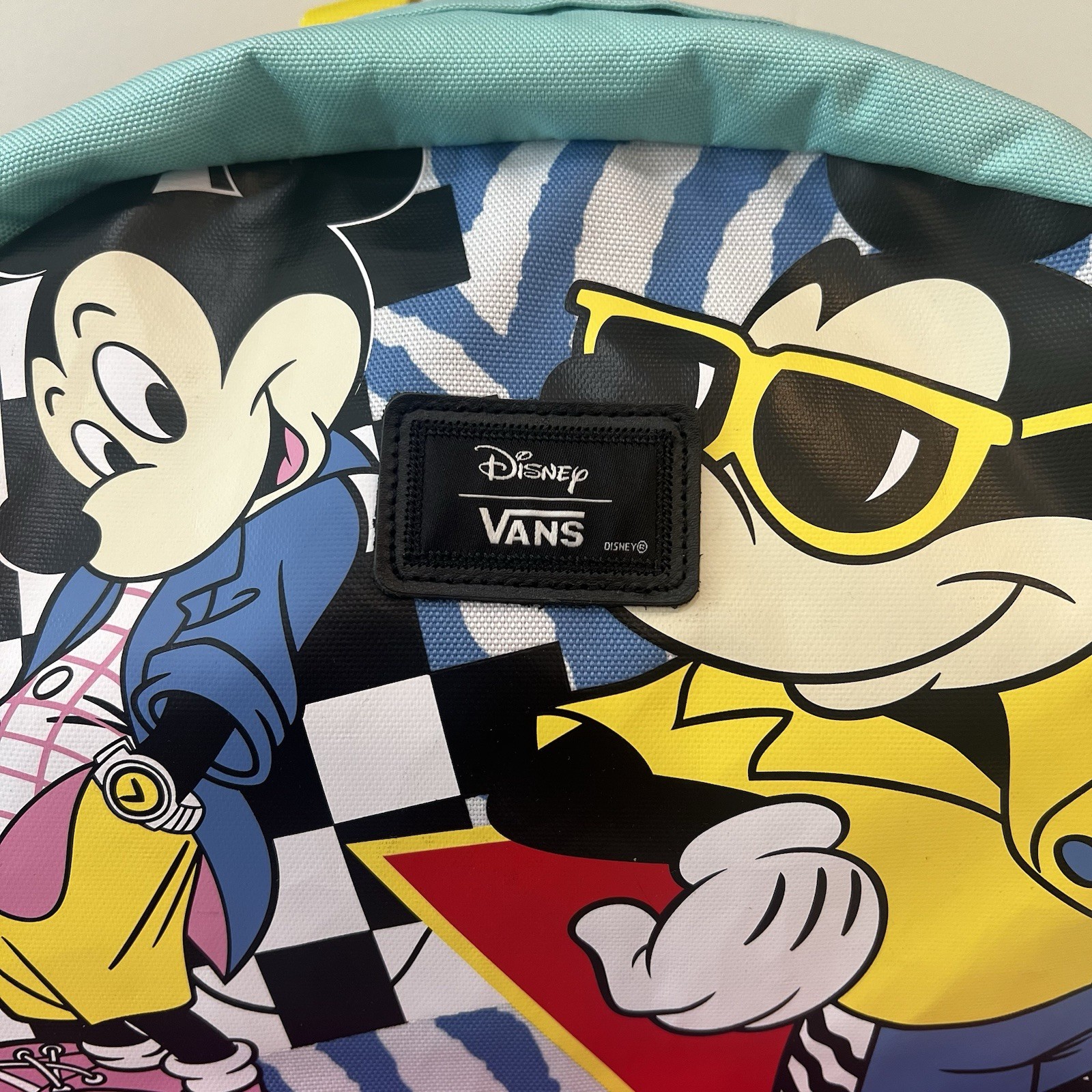 Vans X Disney 80's Mickey Mouse Old Skool II Backpack Book Bag Off the Wall