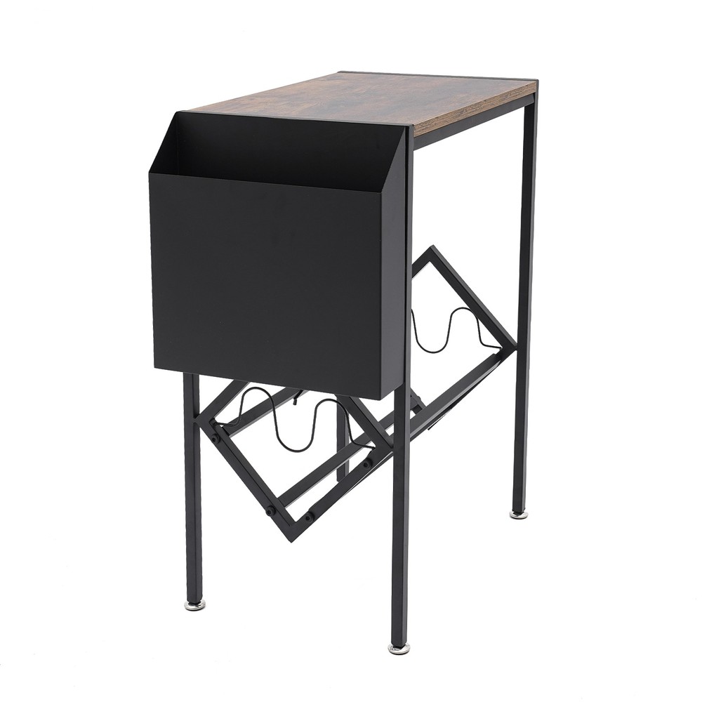 2-tier Record Rack, Black Double Record Rack, Floor-standing Record Rack