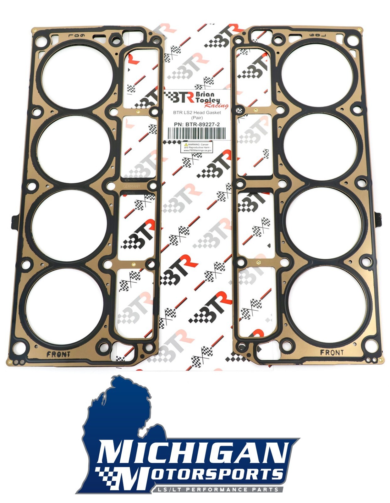 BTR LS2 LQ4 LQ9 Head Gasket Pair 6.0L Brain Tooley MLS Head Gaskets BTR-89227-2