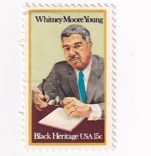 STAMP SCOTT 1875 "Whitney Moore Young Jr" 15 CENT 1981 USED