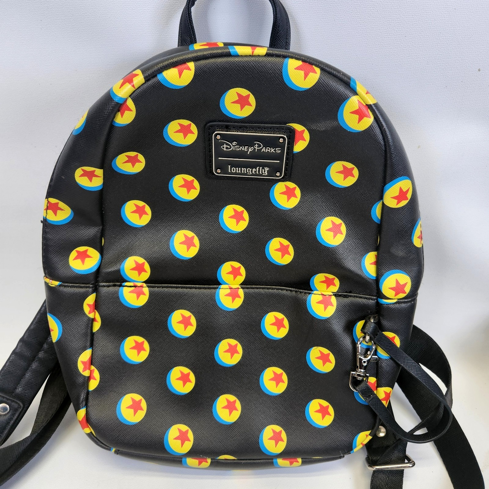 Pixar Luxo Ball Loungefly Mini Backpack Purse Rare Black Yellow Red Blue