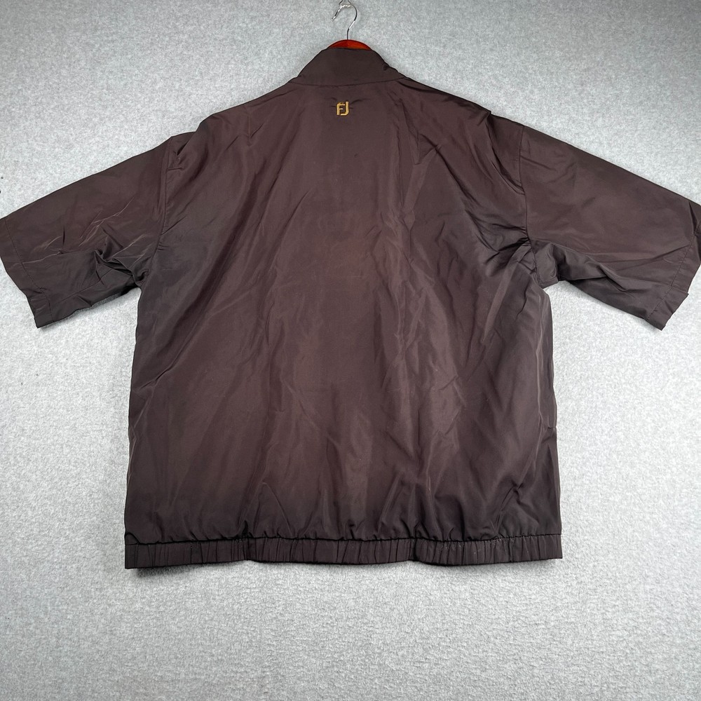 Dry Joys Wind Breaker Large 1/2 Zip Button Pullover Golf Active Mens