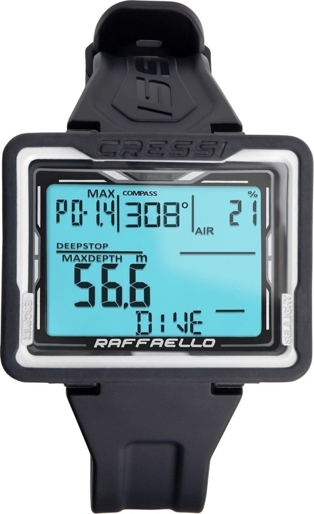 CRESSI Raphael - Unisex Diving Computer with Large Rectangular Screen...