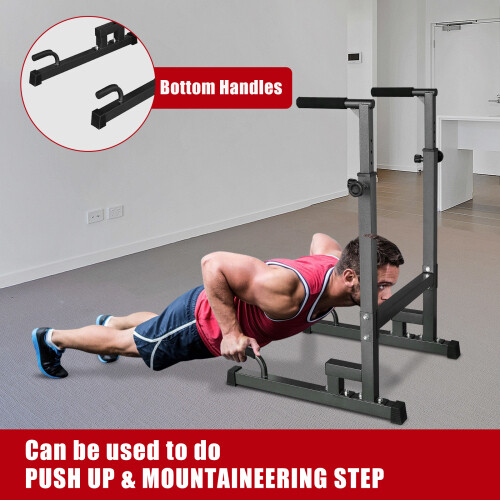 Power Tower Adjustable Heavy Duty Pull Up Bar for Home Gym Workout Training