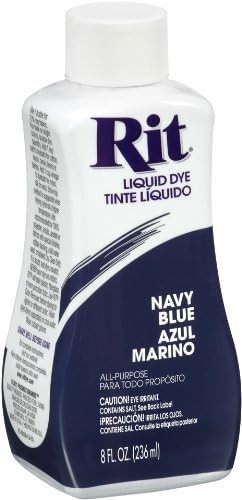 Rit Dye Liquid Fabric - 8 Ounce, Navy - 2 Pack